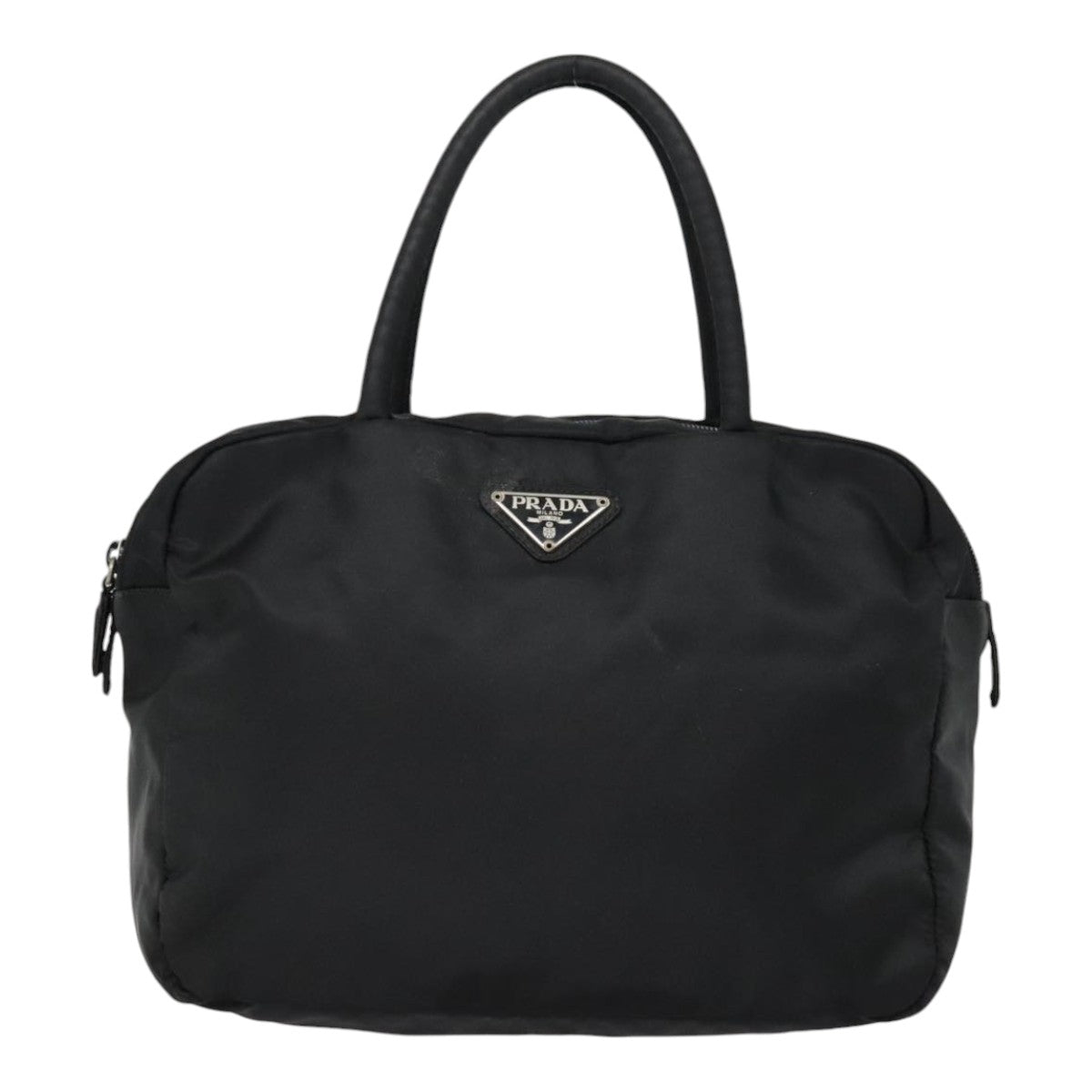 PRADA Hand Bag Nylon Black Auth bs18204