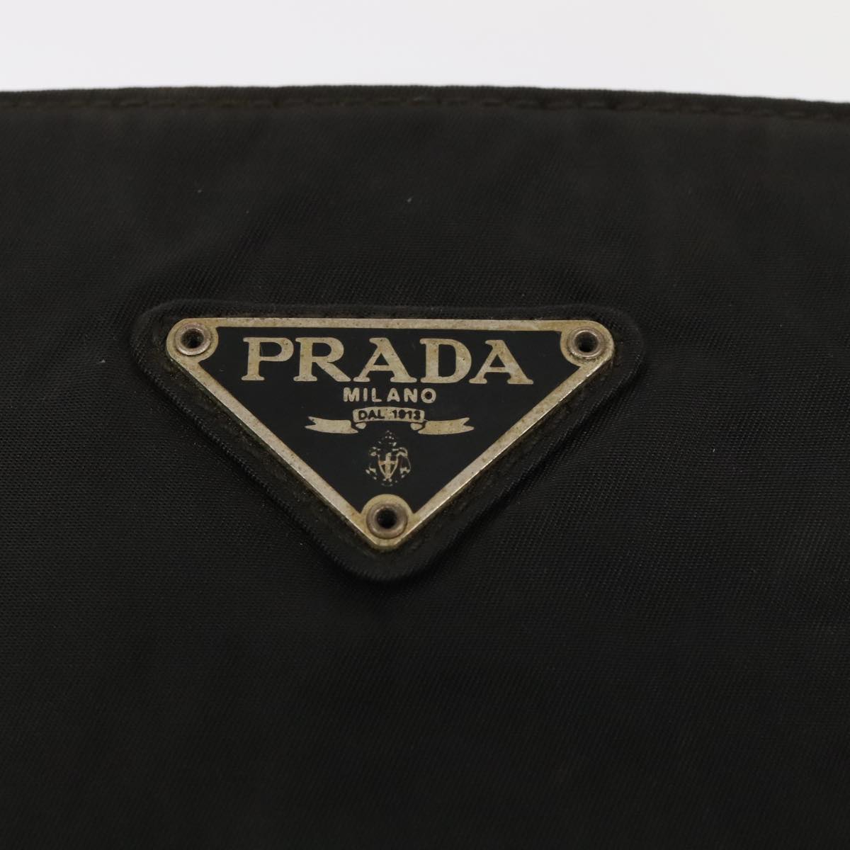 PRADA Hand Bag Nylon Black Auth bs18205