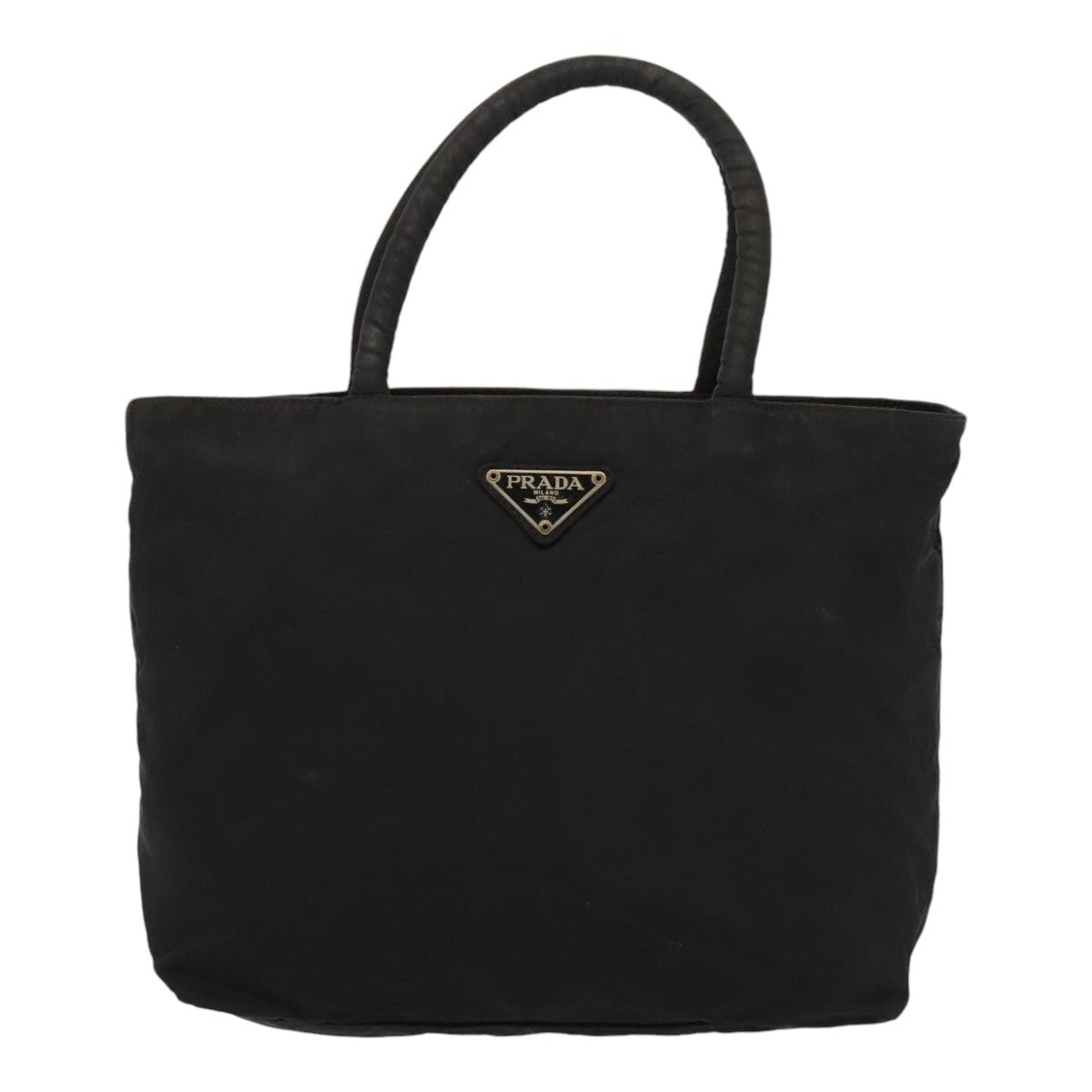 PRADA Hand Bag Nylon Black Auth bs18205