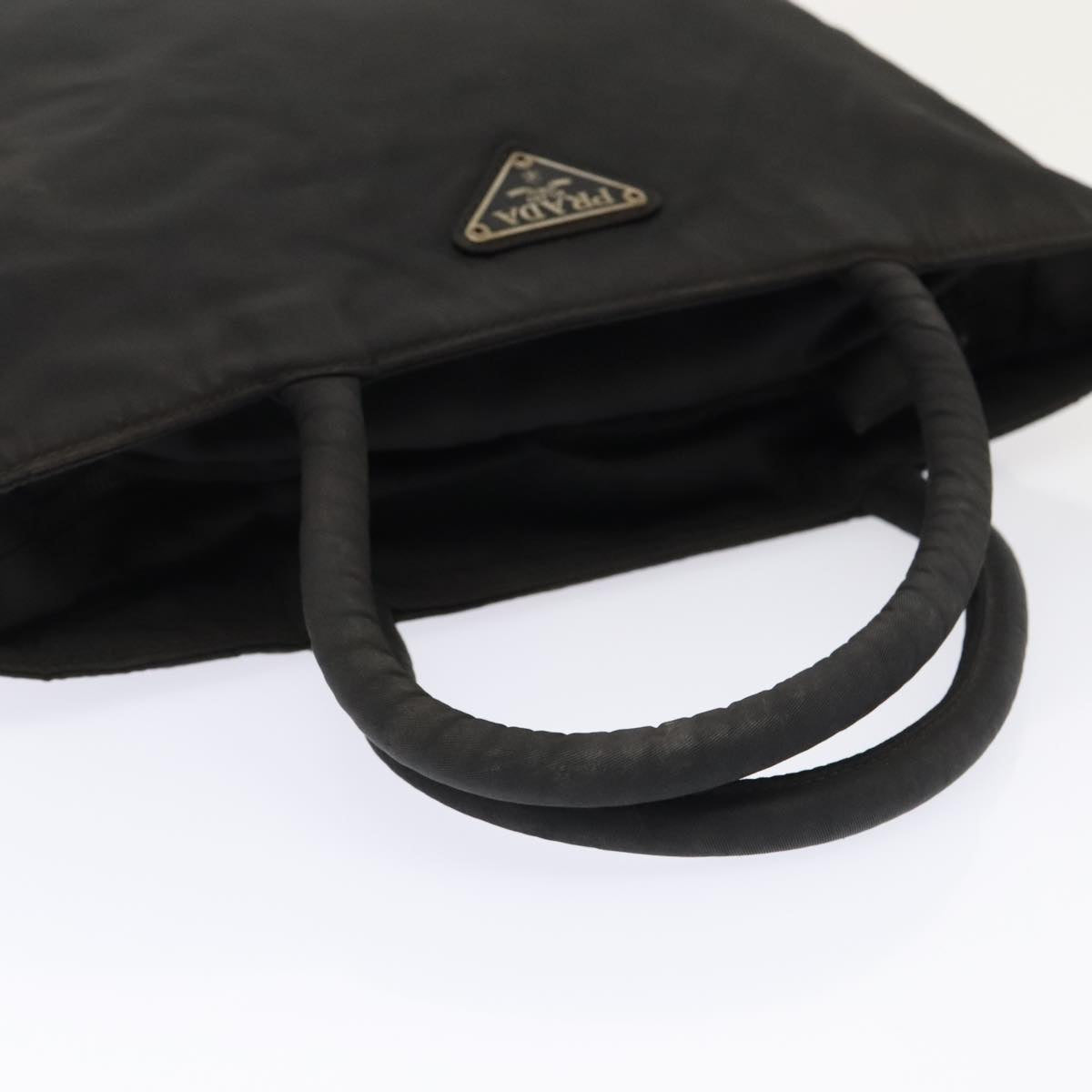 PRADA Hand Bag Nylon Black Auth bs18205