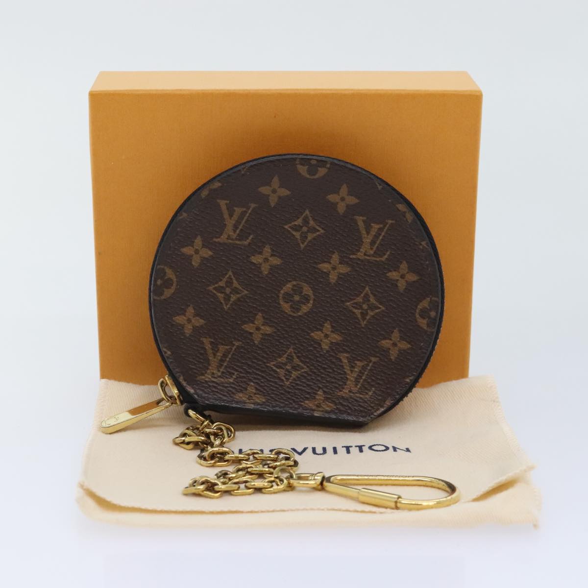 LOUIS VUITTON Monogram Micro Boite Chapo Coin Purse M63597 LV Auth bs18226