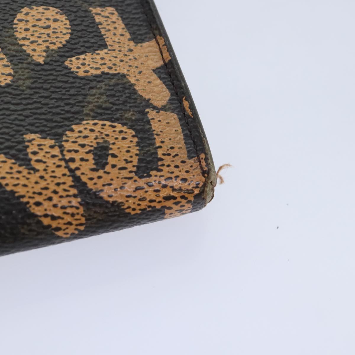 LOUIS VUITTON Monogram Graffiti Porte Monnaie Credit Wallet M92190 Auth bs18227