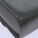 Salvatore Ferragamo Chain Shoulder Bag Leather Gray Gold Auth bs18233-9