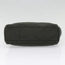 Salvatore Ferragamo Clutch Bag Canvas Khaki Silver Auth bs18241-6