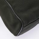 Salvatore Ferragamo Clutch Bag Canvas Khaki Silver Auth bs18241-14