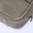 BALLY Hand Bag Leather Gray Silver Auth bs18244-15