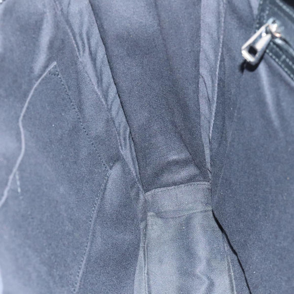 BALLY Hand Bag Leather Gray Silver Auth bs18244