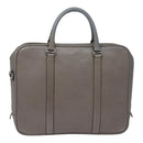 BALLY Hand Bag Leather Gray Silver Auth bs18244-13