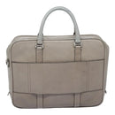 BALLY Hand Bag Leather Gray Silver Auth bs18244-2