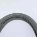 BALLY Hand Bag Leather Gray Silver Auth bs18244-8