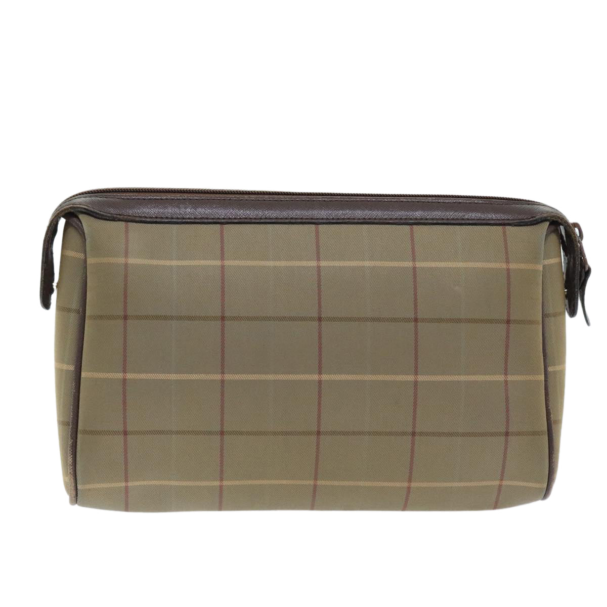 Burberrys Nova Check Clutch Bag Canvas Brown Auth bs18261 - 0