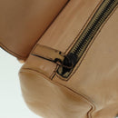 GUCCI Hand Bag Leather Beige Auth bs18272-20