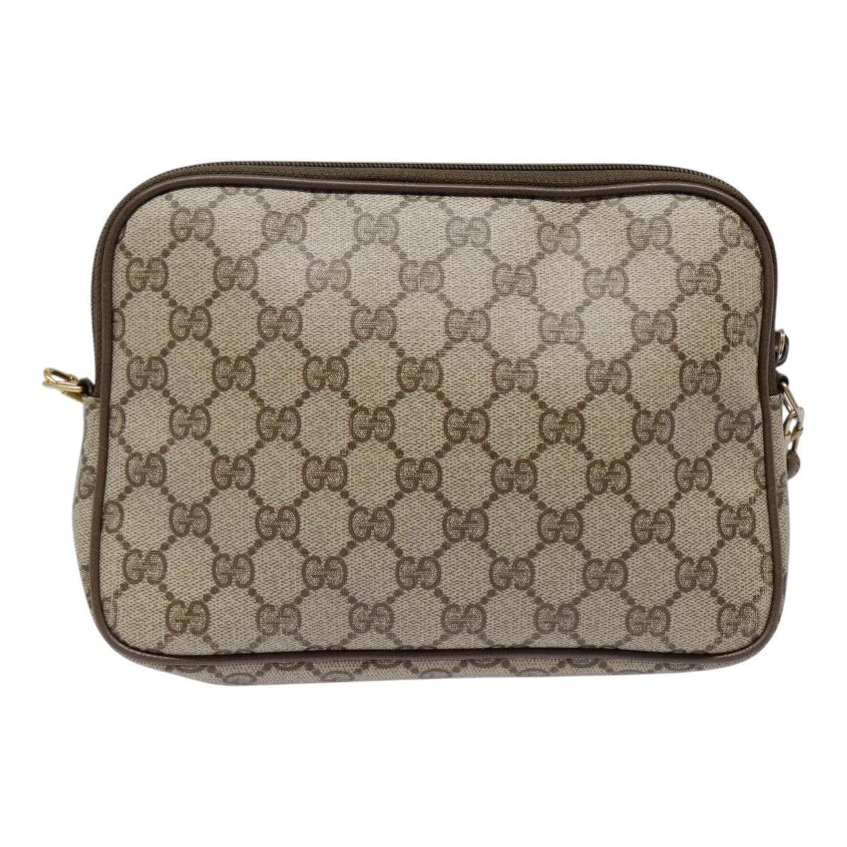 GUCCI GG Supreme Shoulder Bag PVC Beige 97 02 068 Auth bs18276 - 0