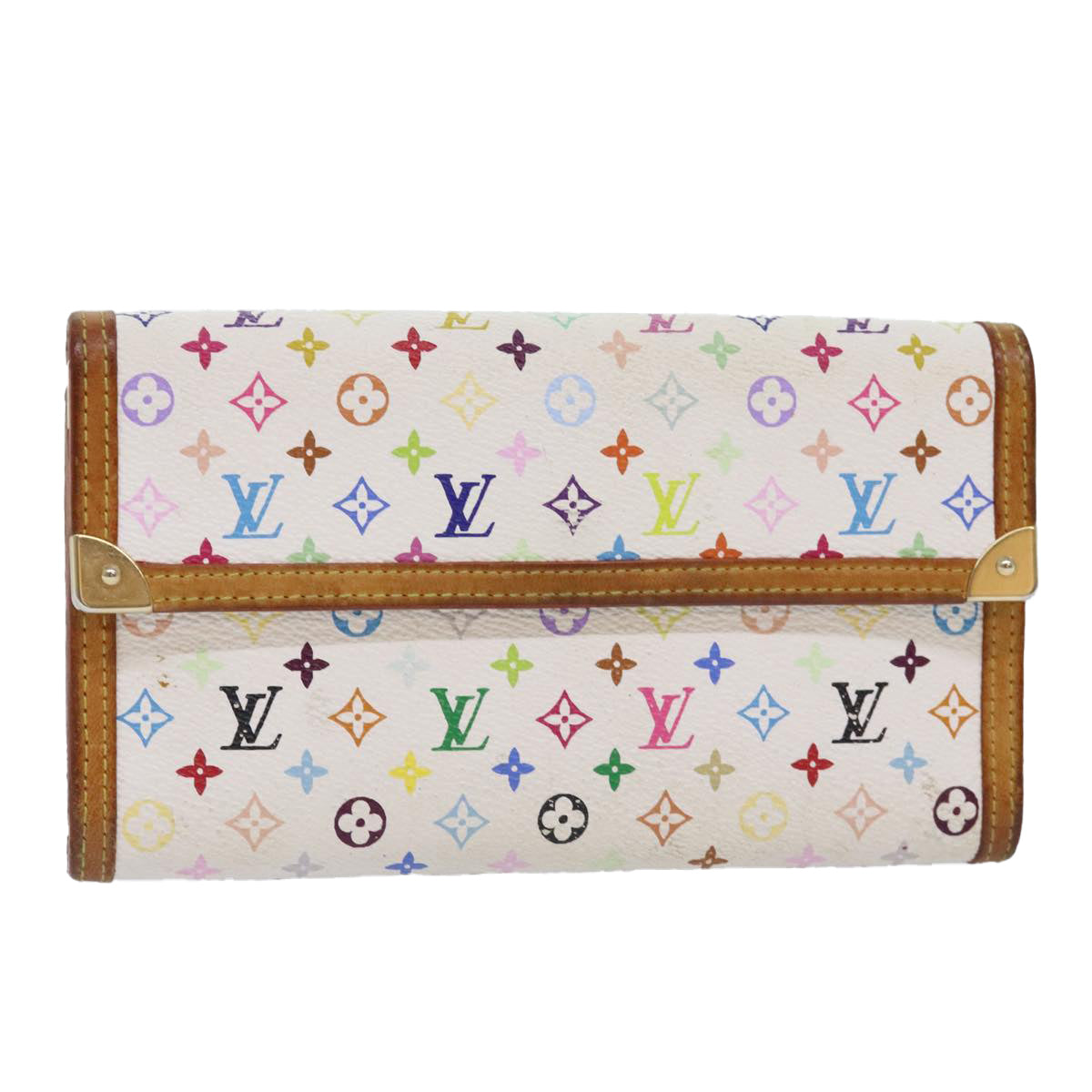 LOUIS VUITTON Multicolor Porte Tresor International Wallet M92659 Auth bs18280