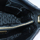 Salvatore Ferragamo Vala Hand Bag Leather Black Gold Auth bs18289-19