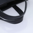 Salvatore Ferragamo Vala Hand Bag Leather Black Gold Auth bs18289-7