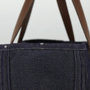 HERMES Calicut Denim Tote Bag Canvas Navy Auth bs18295-6