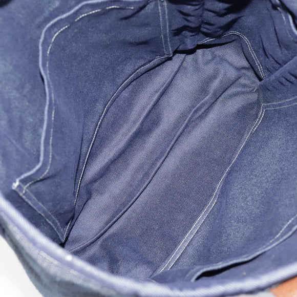 HERMES Calicut Denim Tote Bag Canvas Navy Auth bs18295