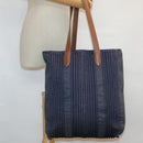 HERMES Calicut Denim Tote Bag Canvas Navy Auth bs18295-28