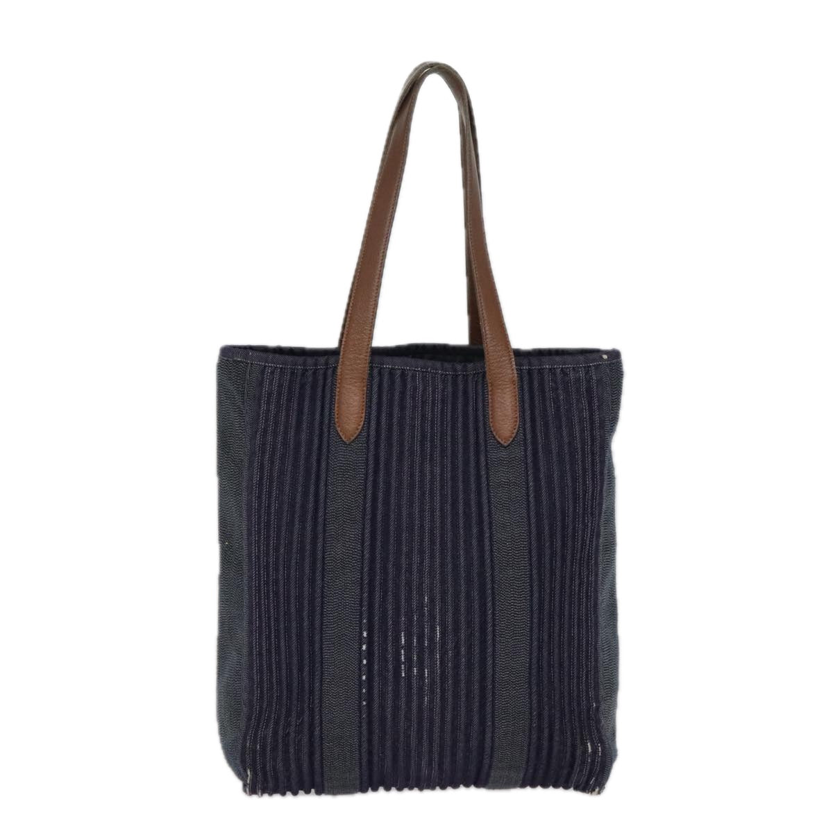 HERMES Calicut Denim Tote Bag Canvas Navy Auth bs18295