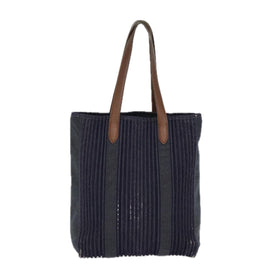 HERMES Calicut Denim Tote Bag Canvas Navy Auth bs18295 - 0