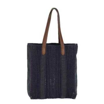 HERMES Calicut Denim Tote Bag Canvas Navy Auth bs18295 - 0