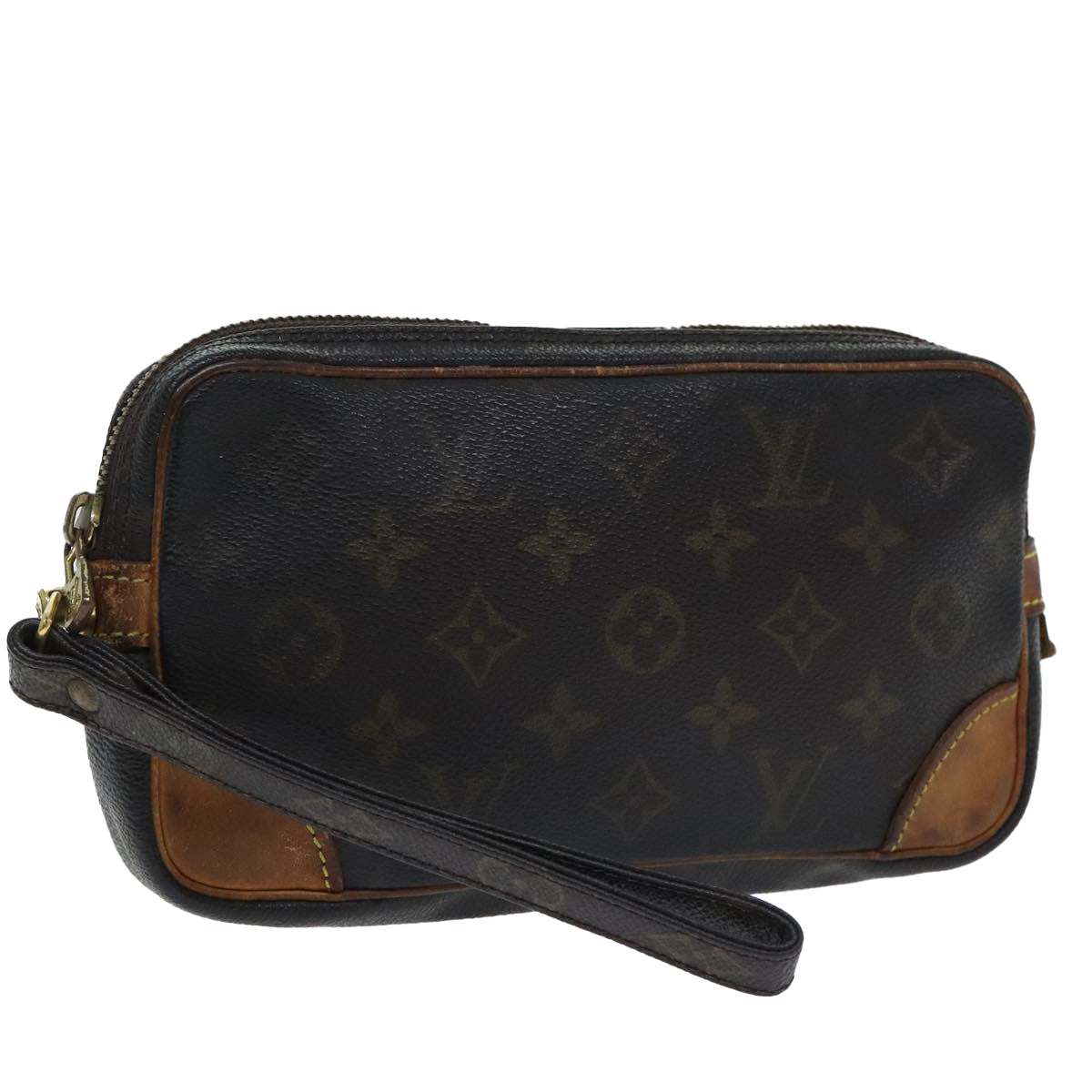 LOUIS VUITTON Monogram Marly Dragonne PM Clutch Bag M51827 LV Auth bs18308