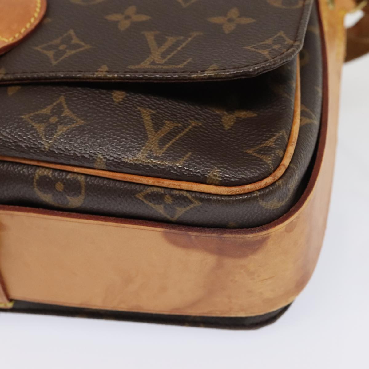 LOUIS VUITTON Monogram Cartouchiere GM Shoulder Bag M51252 LV Auth bs18309