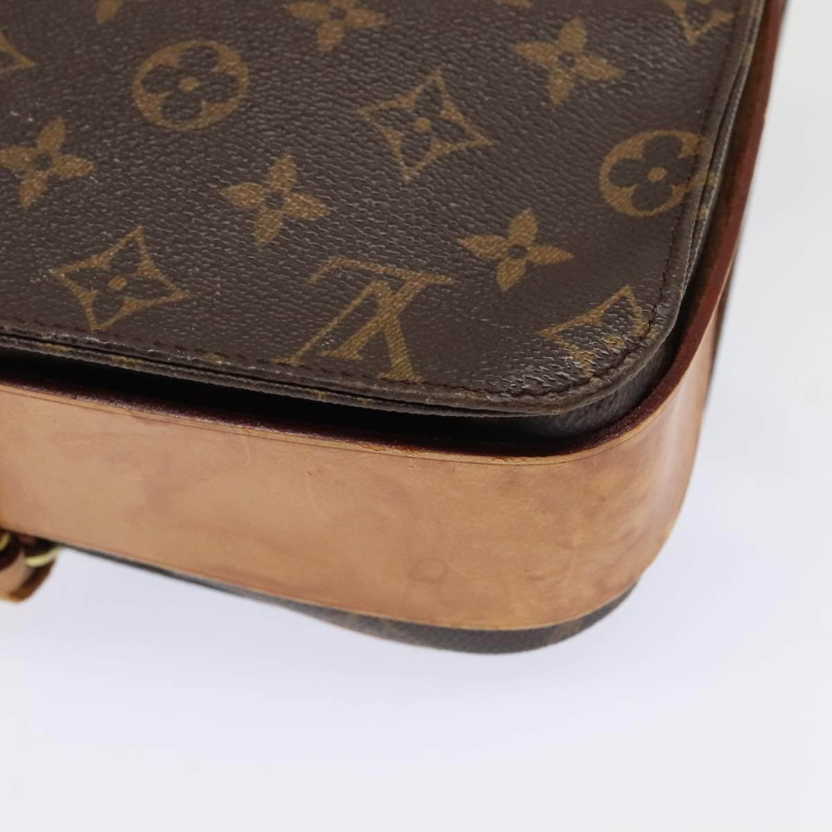 LOUIS VUITTON Monogram Cartouchiere GM Shoulder Bag M51252 LV Auth bs18309