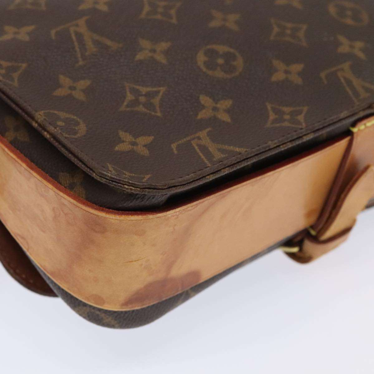 LOUIS VUITTON Monogram Cartouchiere GM Shoulder Bag M51252 LV Auth bs18309