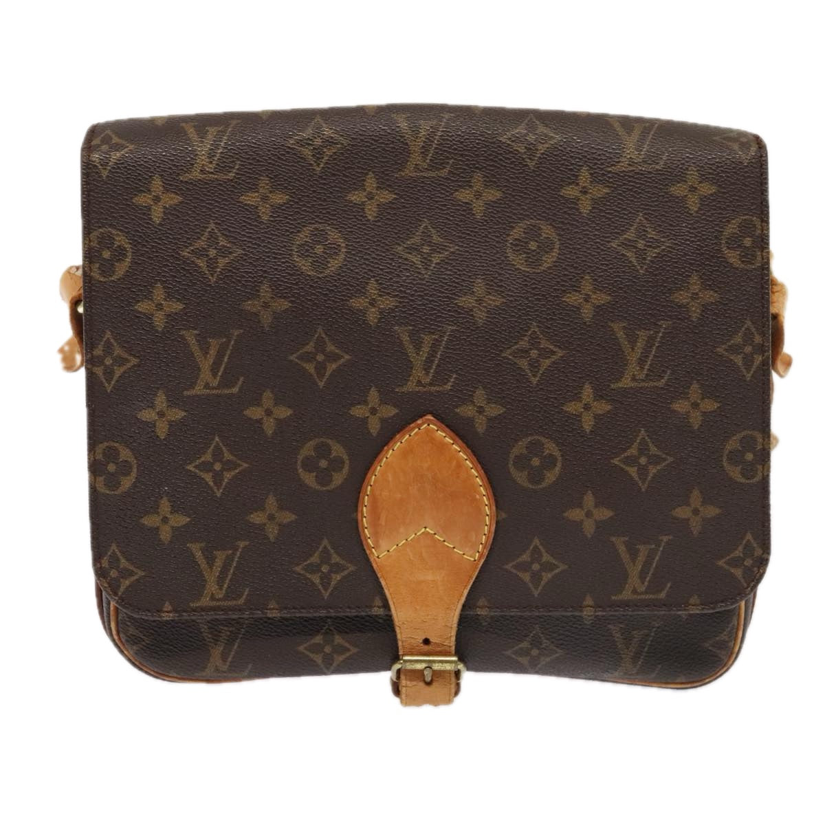 LOUIS VUITTON Monogram Cartouchiere GM Shoulder Bag M51252 LV Auth bs18309