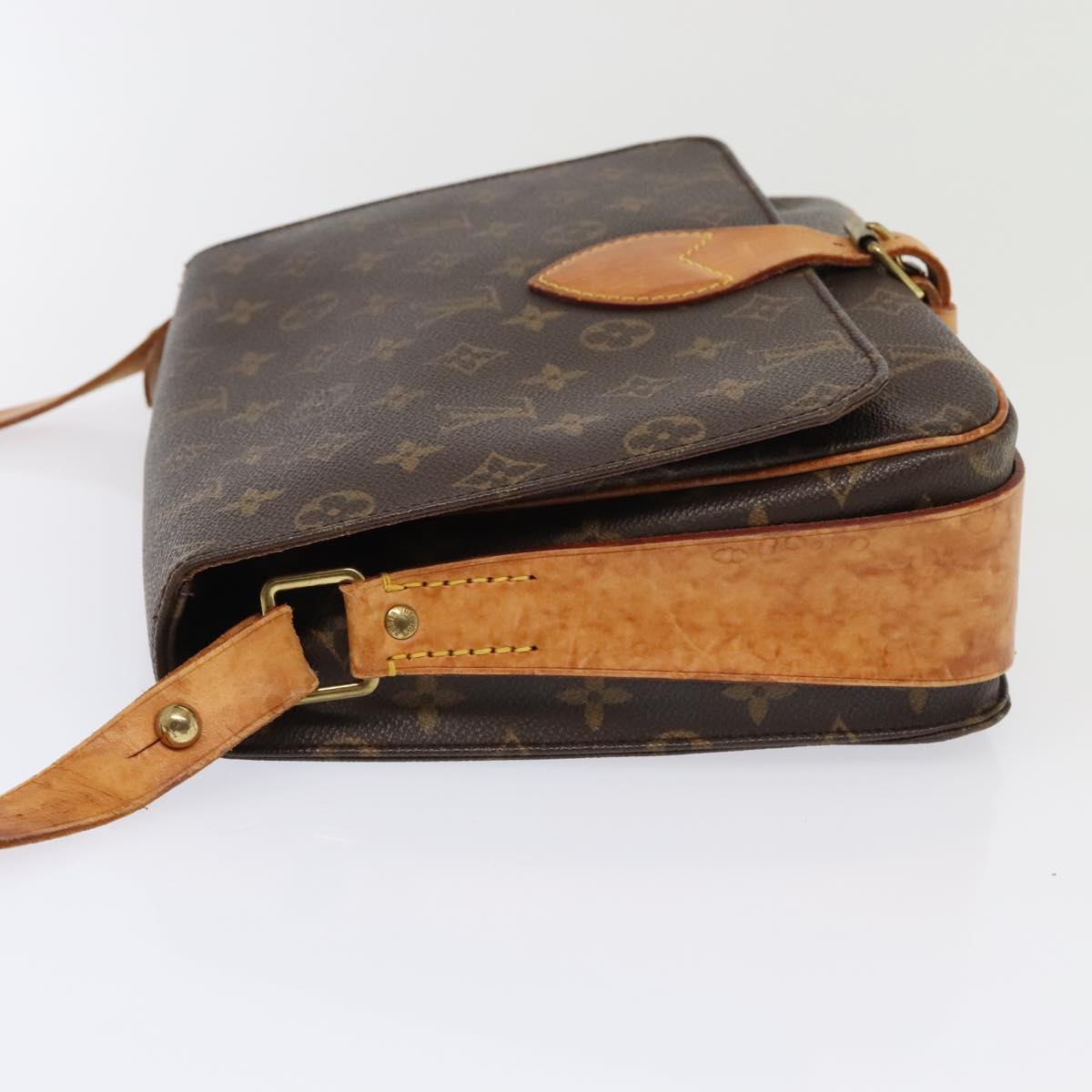 LOUIS VUITTON Monogram Cartouchiere GM Shoulder Bag M51252 LV Auth bs18309