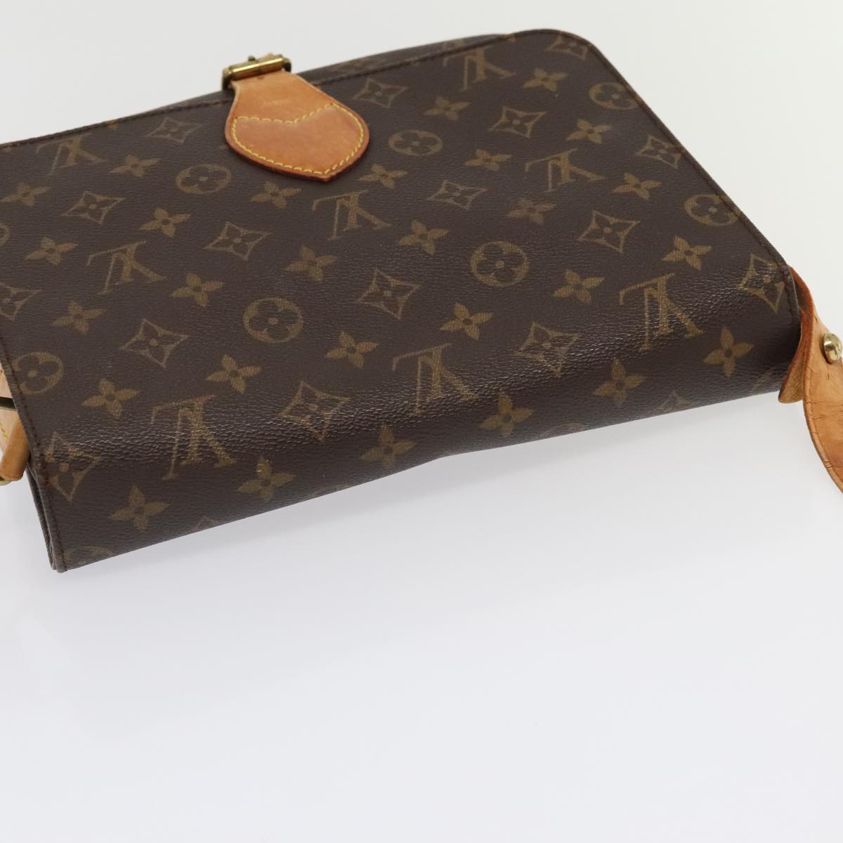 LOUIS VUITTON Monogram Cartouchiere GM Shoulder Bag M51252 LV Auth bs18309