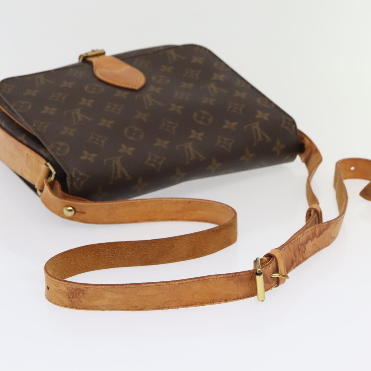 LOUIS VUITTON Monogram Cartouchiere GM Shoulder Bag M51252 LV Auth bs18309