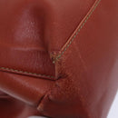LOEWE Velazquez Twist Hand Bag Leather 2way Red Auth bs18310-10