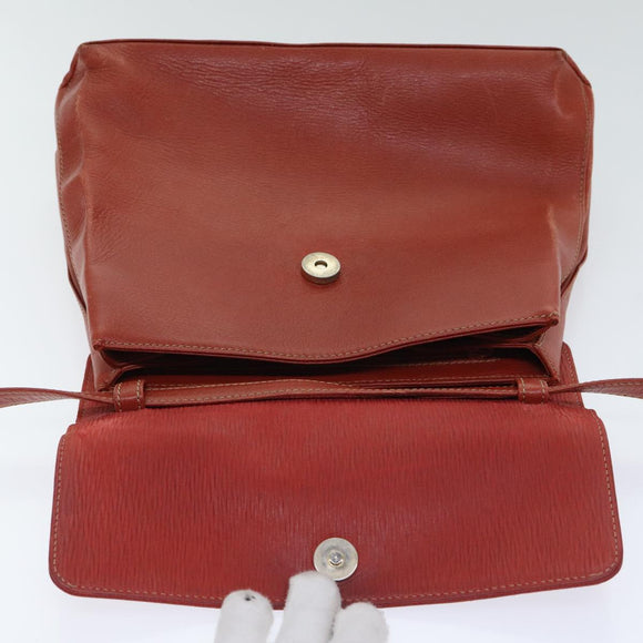 LOEWE Velazquez Twist Hand Bag Leather 2way Red Auth bs18310