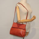 LOEWE Velazquez Twist Hand Bag Leather 2way Red Auth bs18310-23