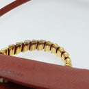 LOEWE Velazquez Twist Hand Bag Leather 2way Red Auth bs18310-8