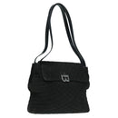 BALLY Shoulder Bag Nylon Black Auth bs18320-1