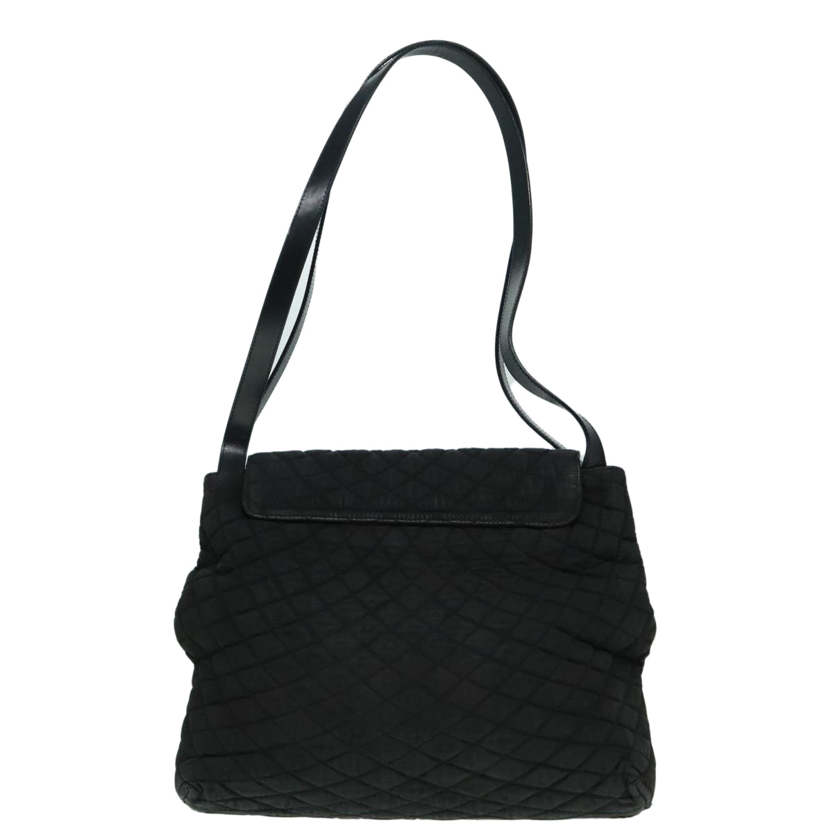 BALLY Shoulder Bag Nylon Black Auth bs18320 - 0