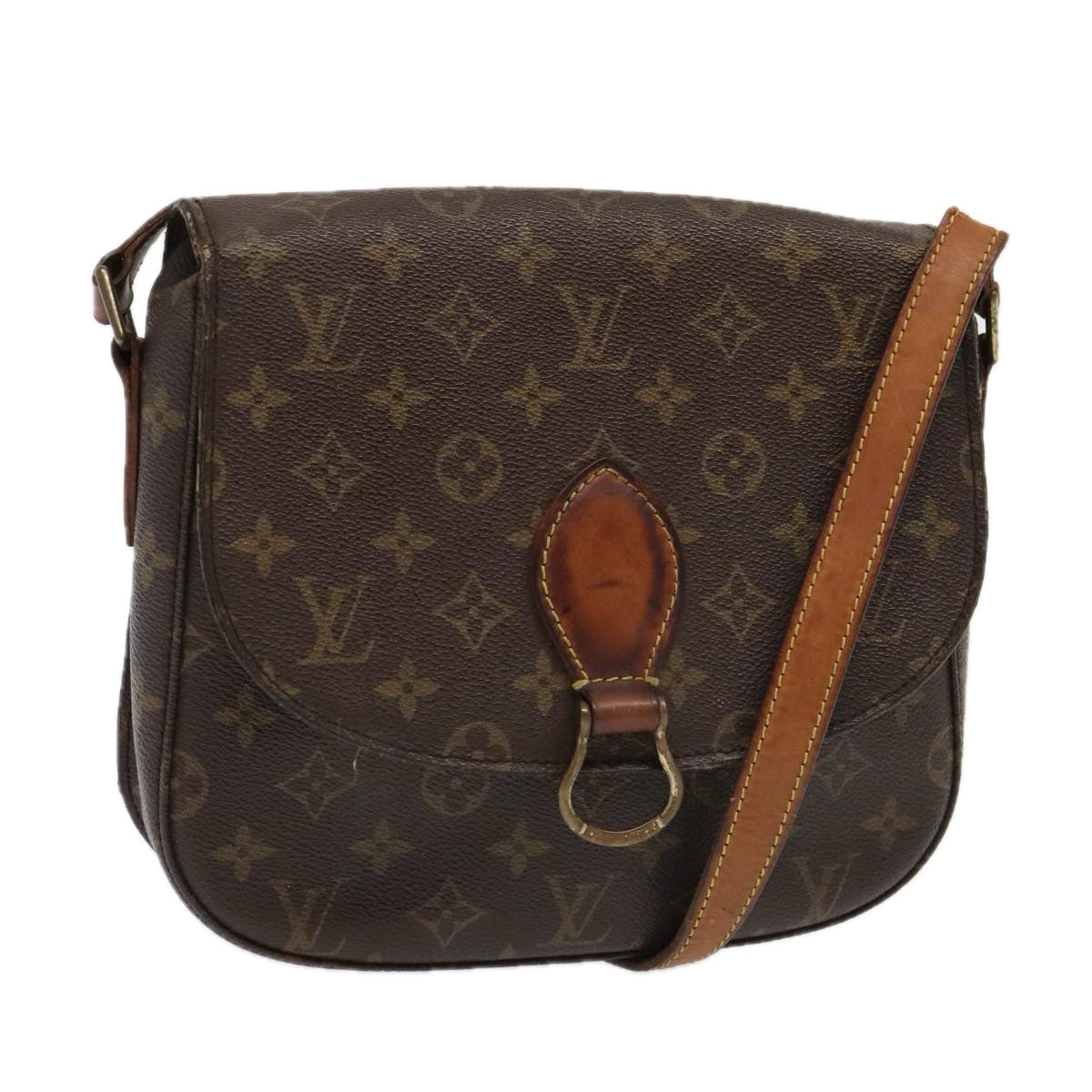 LOUIS VUITTON Monogram Saint Cloud GM Shoulder Bag M51242 LV Auth bs18338