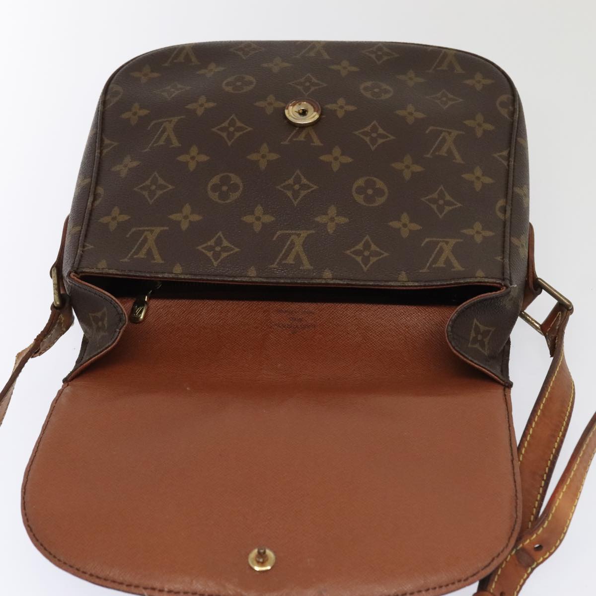 LOUIS VUITTON Monogram Saint Cloud GM Shoulder Bag M51242 LV Auth bs18338