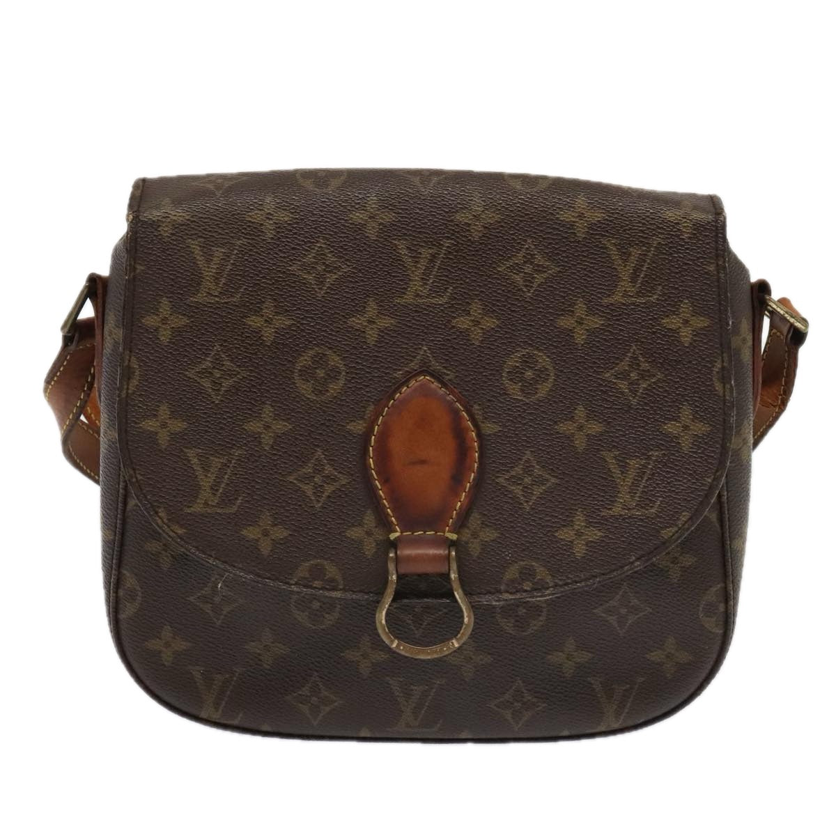 LOUIS VUITTON Monogram Saint Cloud GM Shoulder Bag M51242 LV Auth bs18338