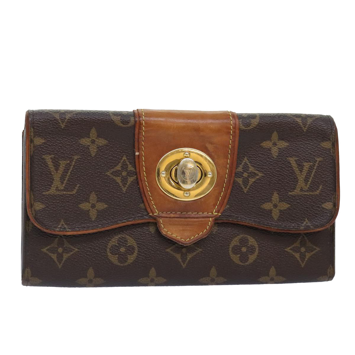 LOUIS VUITTON Monogram Portefeuille Boetie Long Wallet M63220 LV Auth bs18339