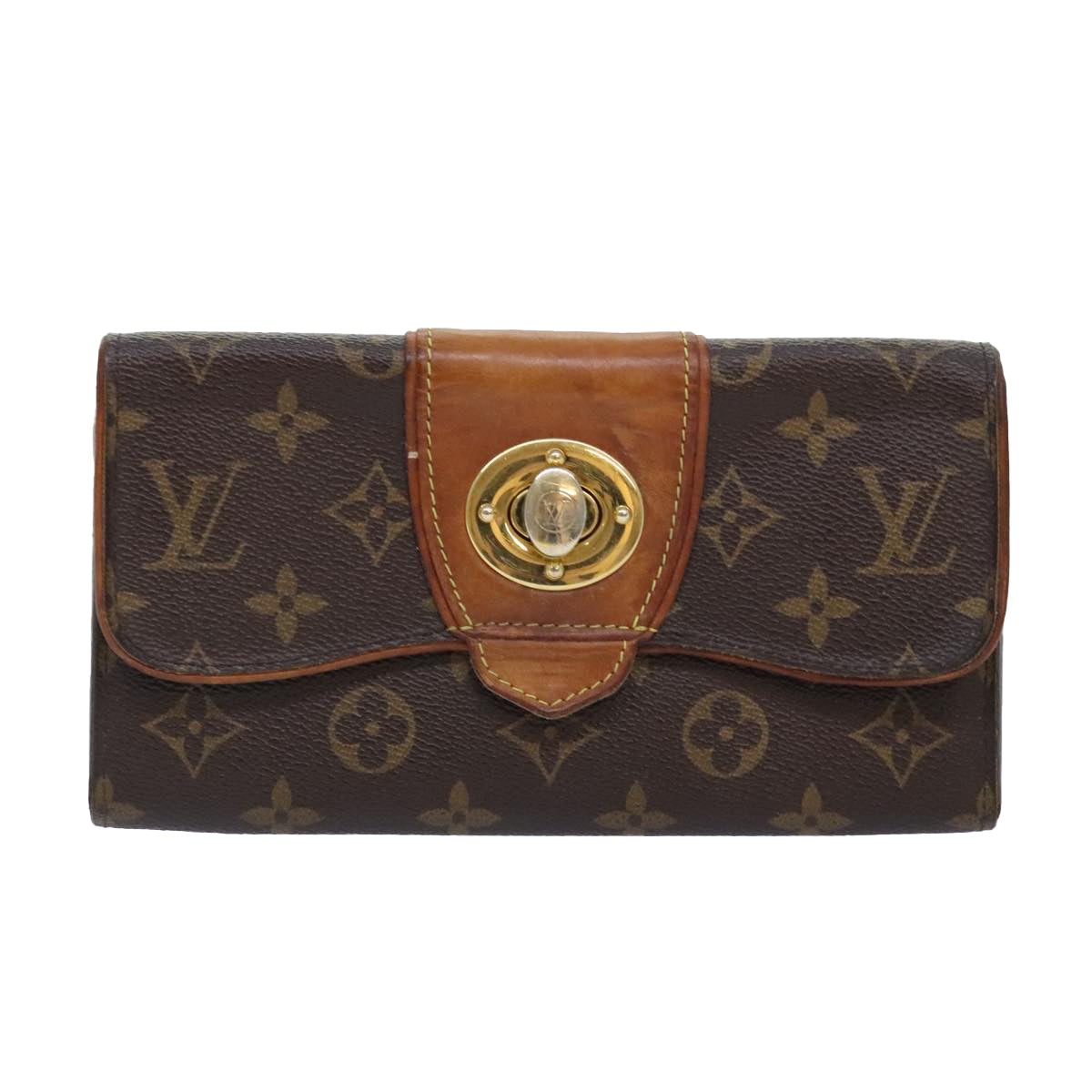 LOUIS VUITTON Monogram Portefeuille Boetie Long Wallet M63220 LV Auth bs18339