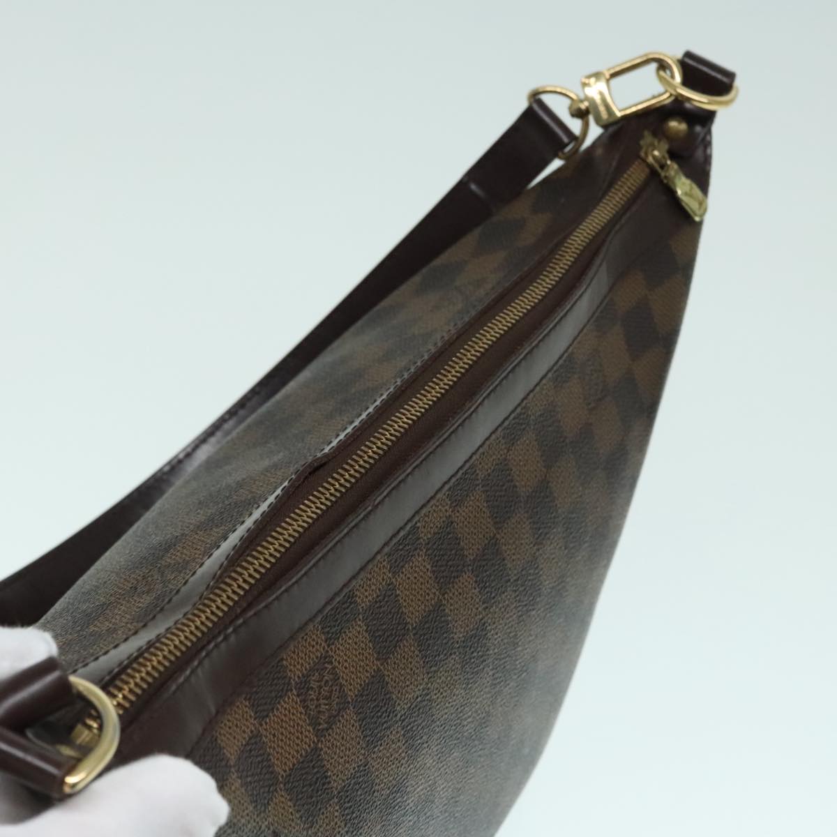 LOUIS VUITTON Damier Ebene Illovo MM Shoulder Bag N51995 LV Auth bs18342