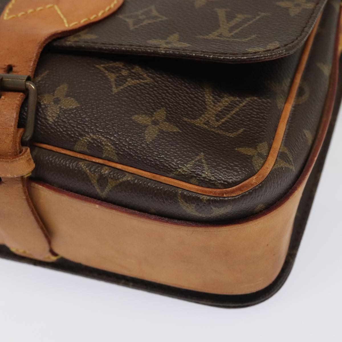 LOUIS VUITTON Monogram Cartouchiere MM Shoulder Bag M51253 LV Auth bs18343