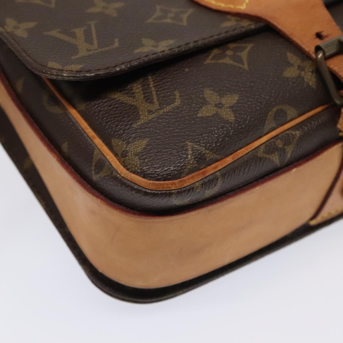 LOUIS VUITTON Monogram Cartouchiere MM Shoulder Bag M51253 LV Auth bs18343