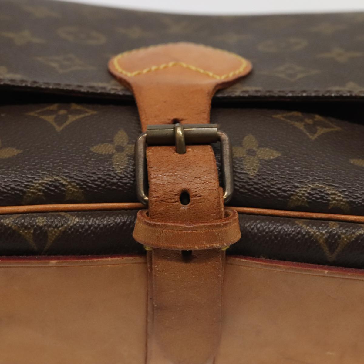 LOUIS VUITTON Monogram Cartouchiere MM Shoulder Bag M51253 LV Auth bs18343