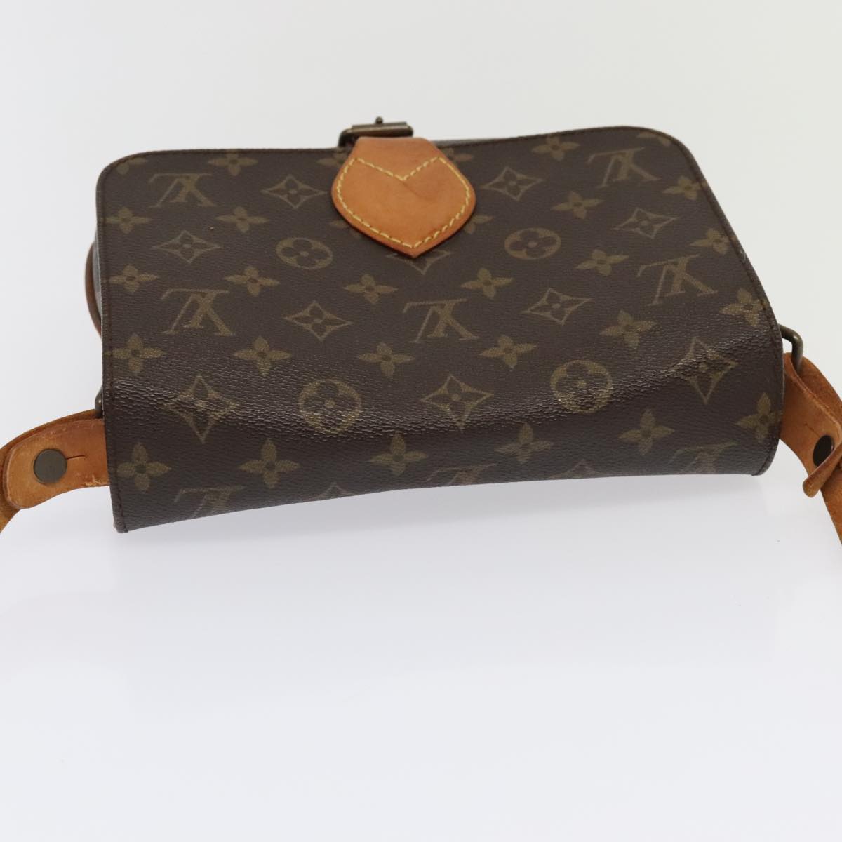 LOUIS VUITTON Monogram Cartouchiere MM Shoulder Bag M51253 LV Auth bs18343